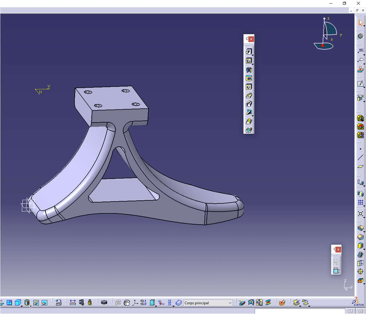 CATIA V5 first prosthesis version