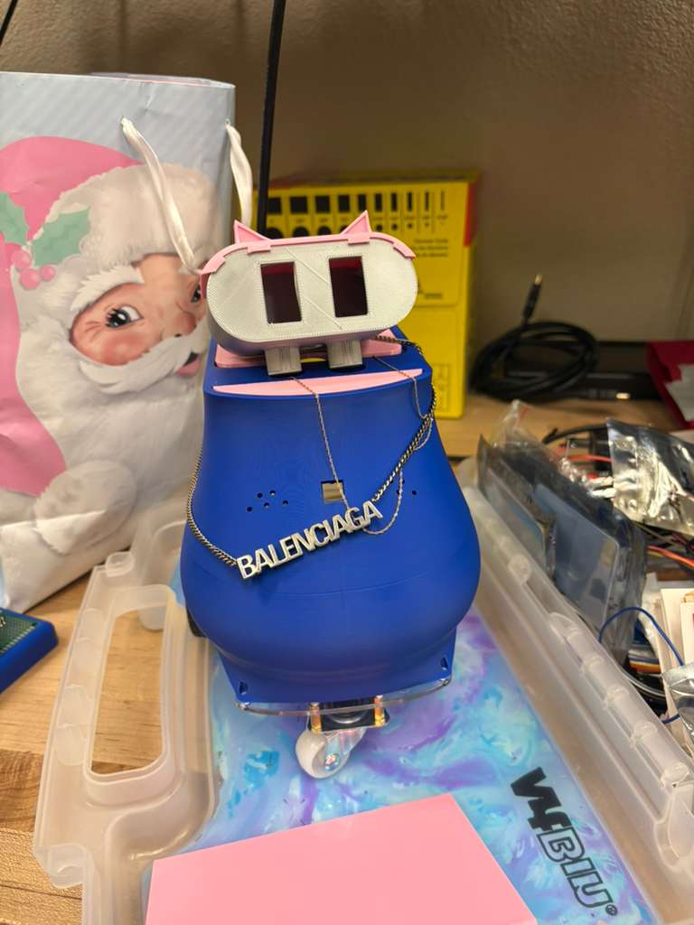 Demo prototype with outer shell and accessories