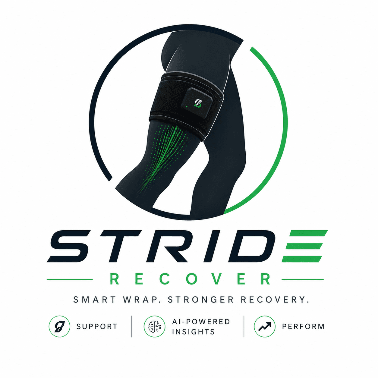 Stride Recover brand and concept poster