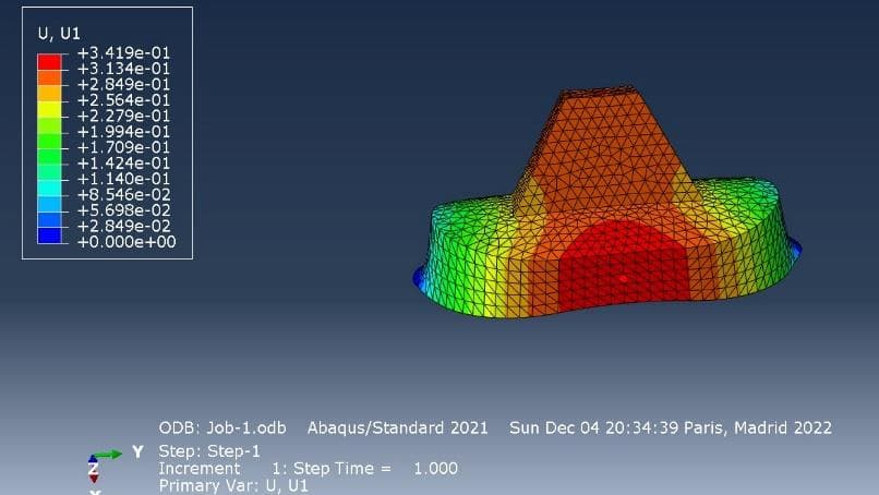 Displacement field (simulation)