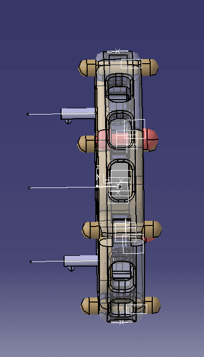 Retracted wheel CAD configuration